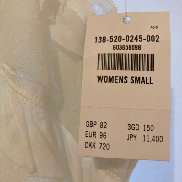 NWT Abercrombie & Fitch Caily Floral Lace Stretch White Tank Women's S - Picture 7 of 8